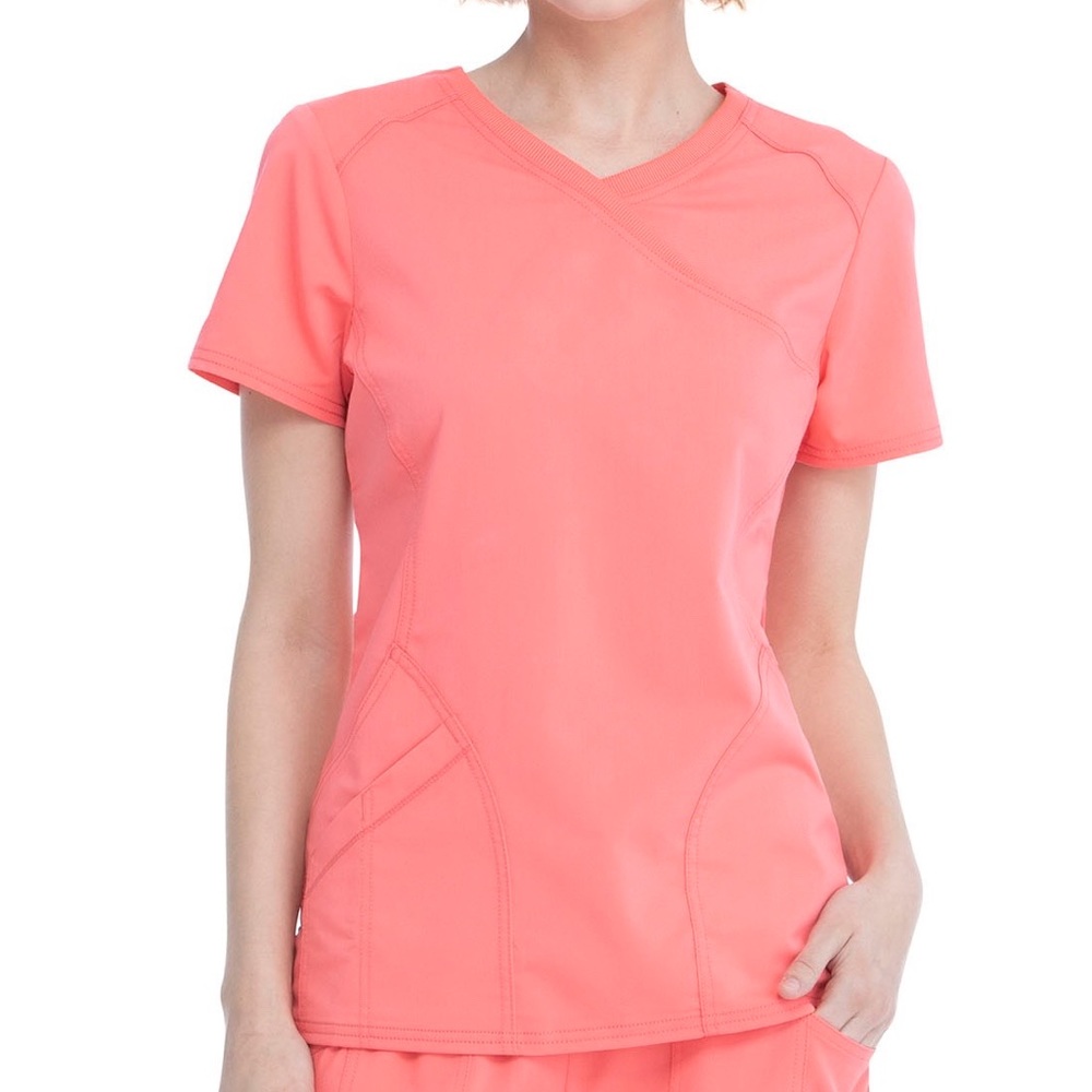 Scrub Star Scrubs Set - Coral Rush